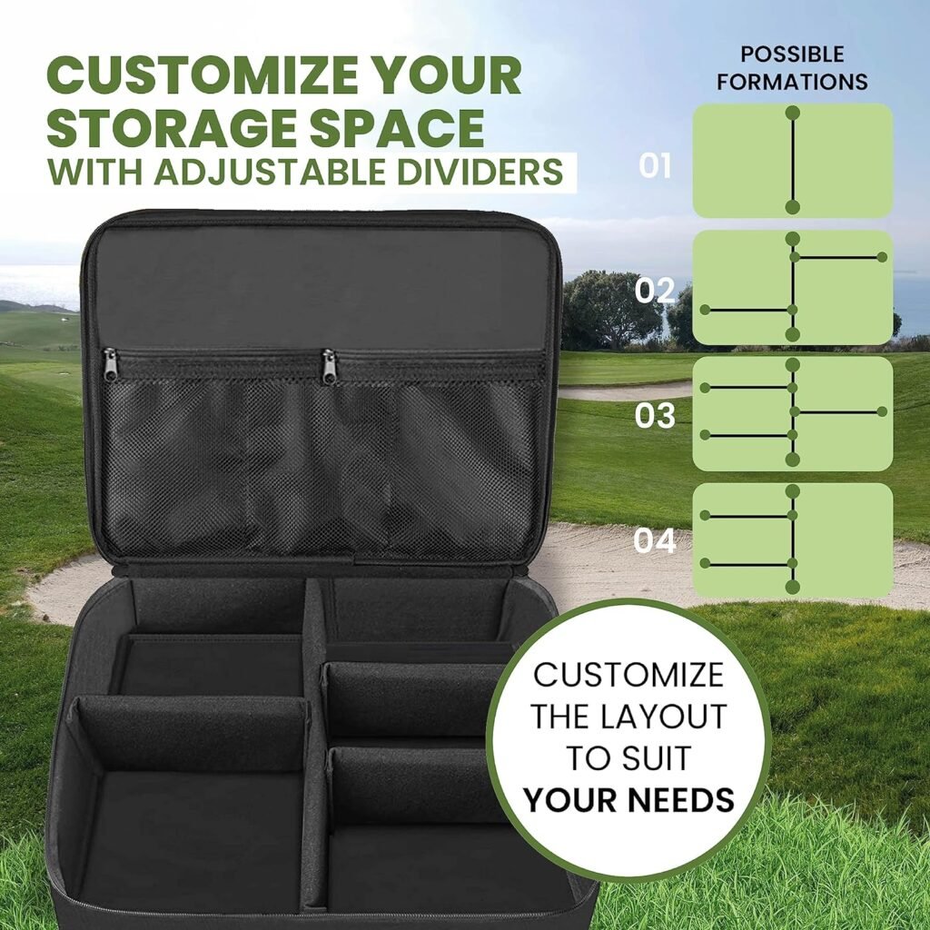 6ixPack Golf Trunk Organizer - Waterproof 2 Layer Storage Locker for Golf Accessories - Shoes, Balls, Tees, Clothes, Hat, Glove - Golf Present for Men  Women - Suitable for Car, SUV or Truck 6ixPack Golf Trunk Organizer - Waterproof 2 Layer Storage Locker for Golf Accessories - Shoes, Balls, Tees, Clothes, Hat, Glove - Golf Present for Men  Women - Suitable for Car, SUV or Truck
