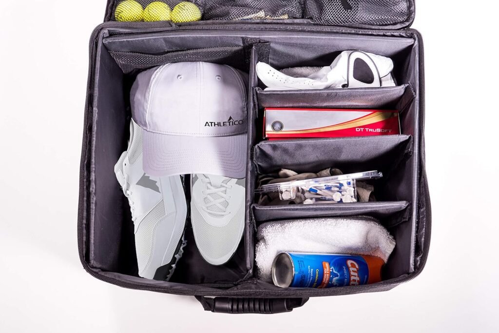 Athletico Golf Trunk Organizer Storage - Car Golf Locker to Store Golf Accessories | Collapsible When Not in Use Athletico Golf Trunk Organizer Storage - Car Golf Locker to Store Golf Accessories | Collapsible When Not in Use