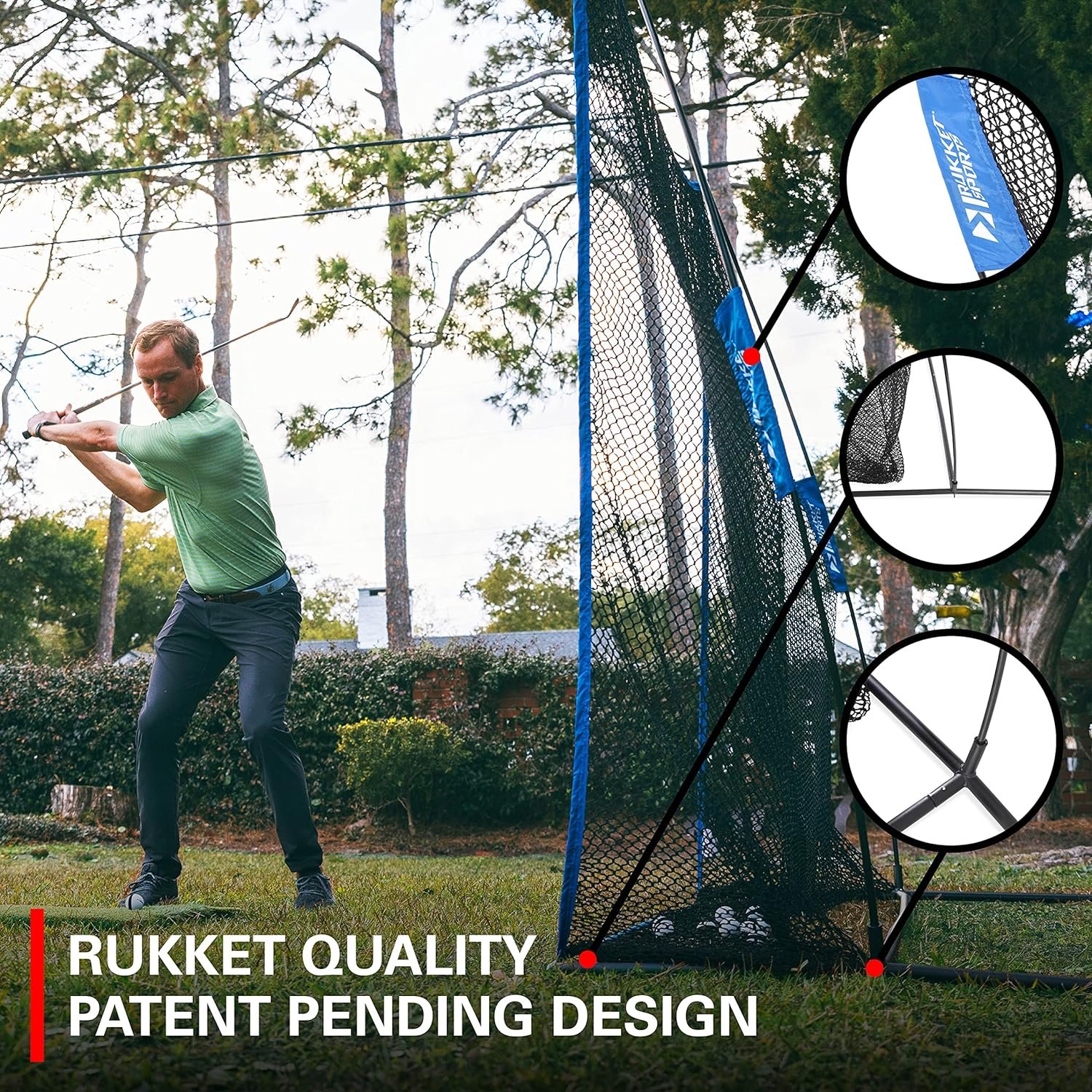 Rukket Haack Golf Net, Heavy Duty, Amazgolf, YUNIC Comparison